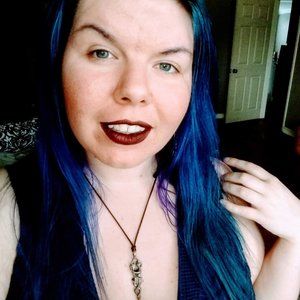 Plus size cotton navy blue flowy maxi dress 3X